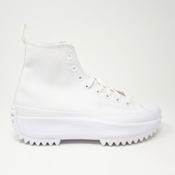 NEW Converse Run Star Hike Hi All White Platform Shoe Sneaker Women's Size 7.5-9 - Picture 1 of 9